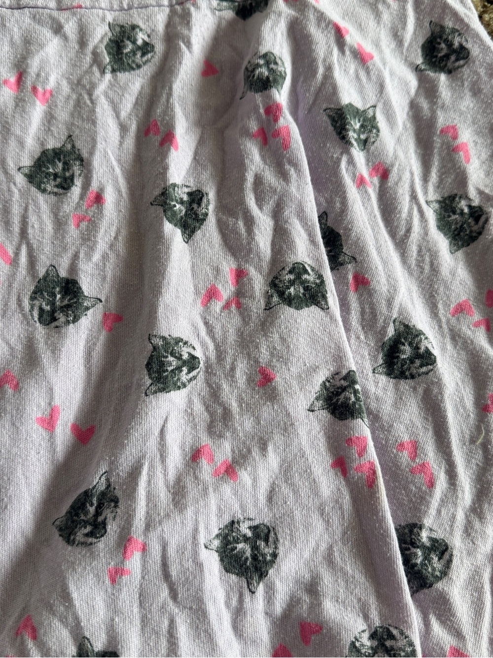 Cat & Jack Girls' lavender Kitty Print Dress - Pink Accents - Picture 2 of 4